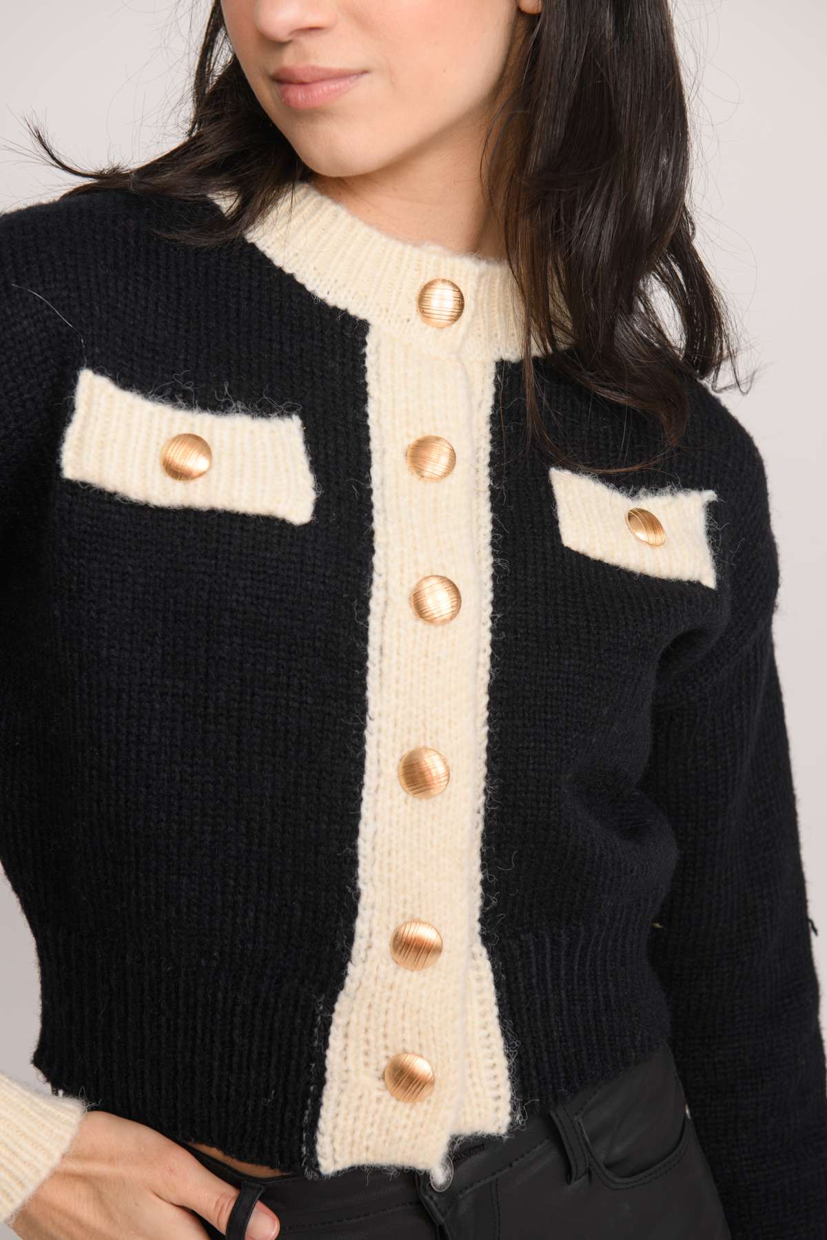 chanel style sweater xl